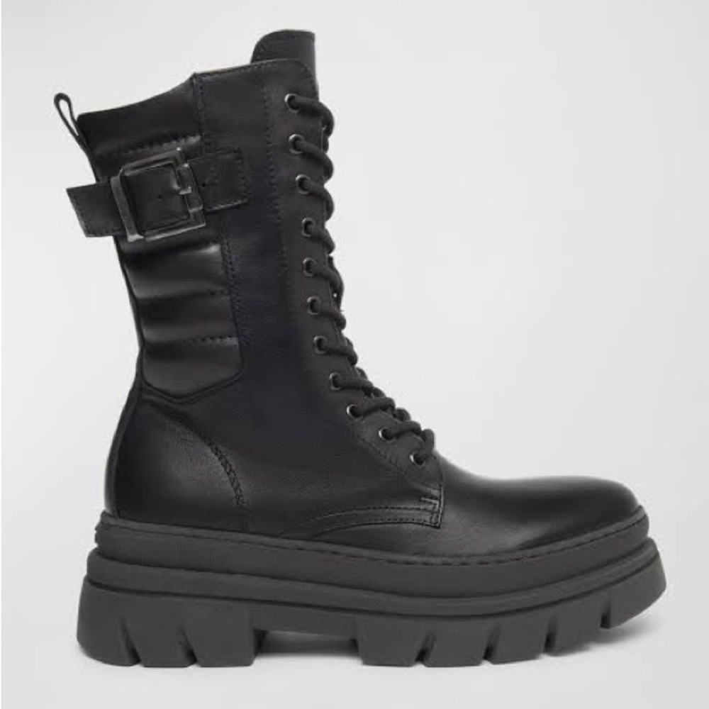 Nero Giardini Black Moto Boots with Buckle